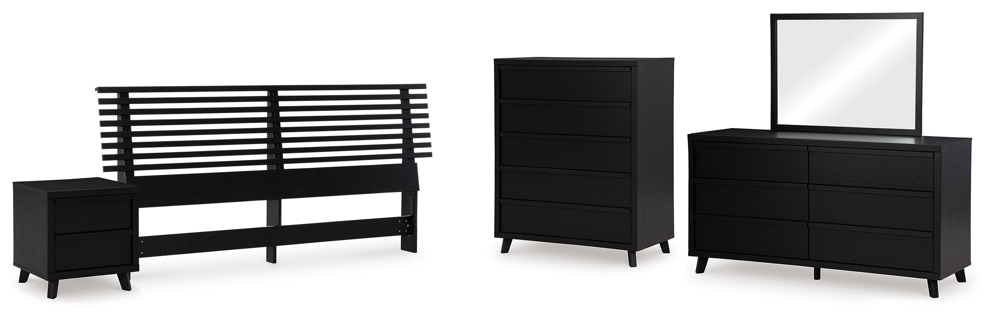 Danziar Black Bedroom Set