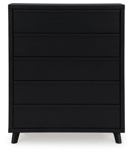 Danziar Five Drawer Wide Chest