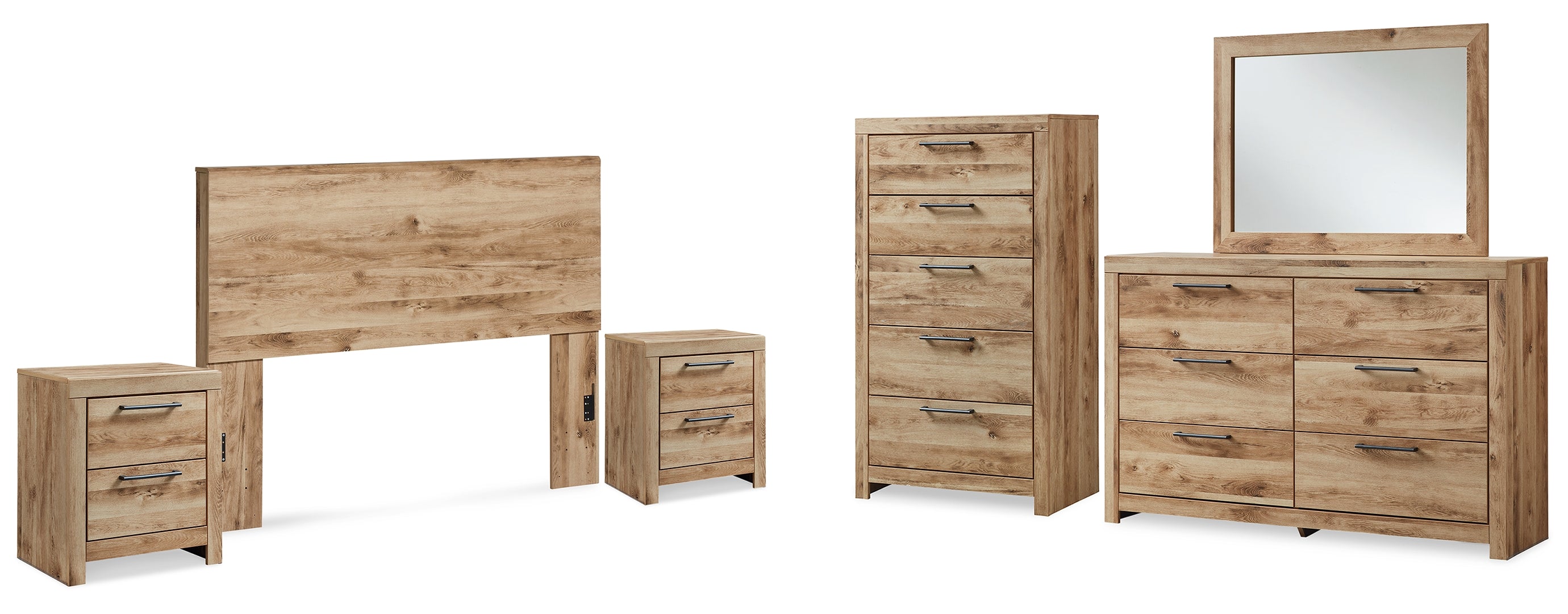 Hyanna Brwon Panel Bedroom Set