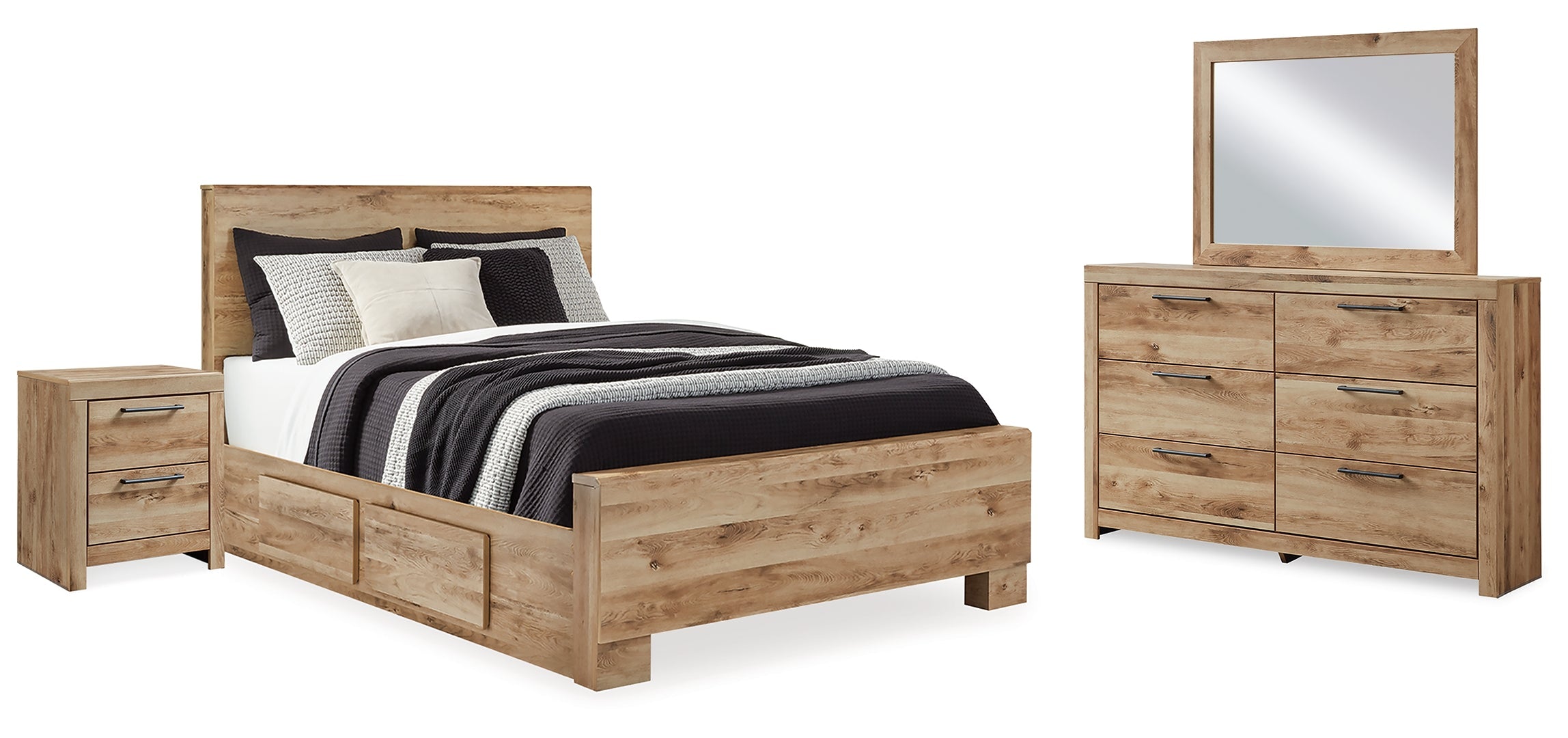Hyanna Brwon Panel Bedroom Set