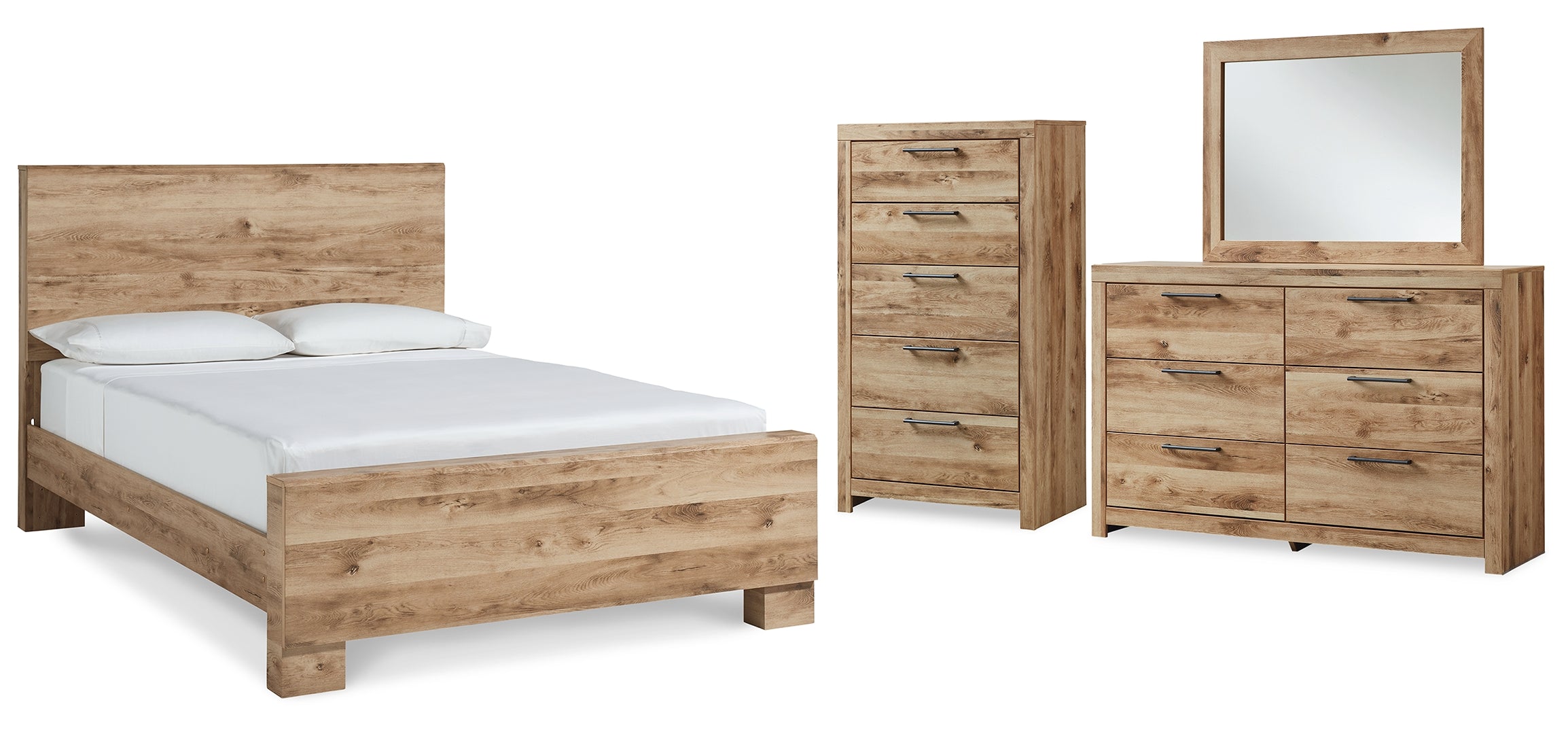 Hyanna Brwon Panel Bedroom Set