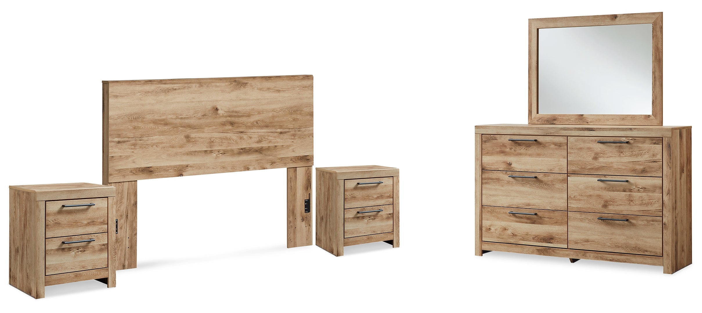 Hyanna Brwon Panel Bedroom Set