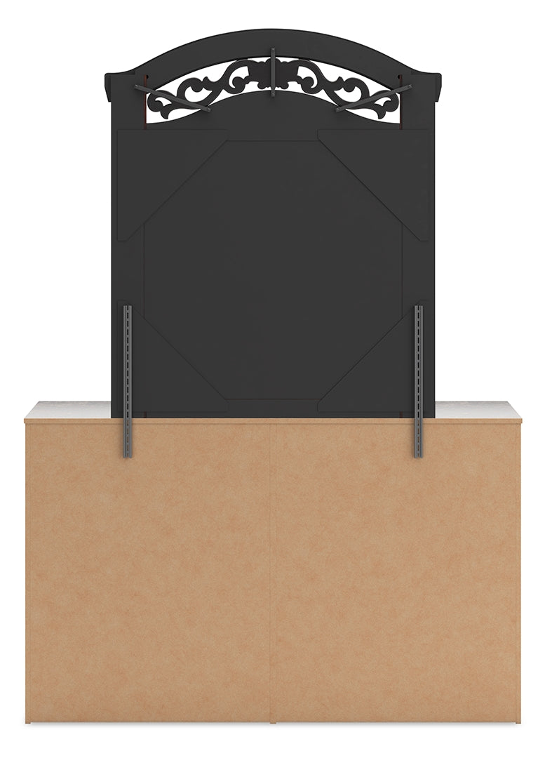 Glosmount Dresser and Mirror