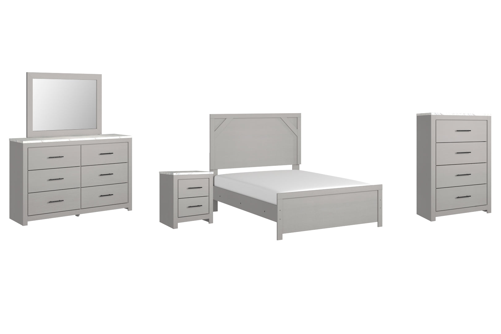 Cottonburg Grey Panel Bedroom Set