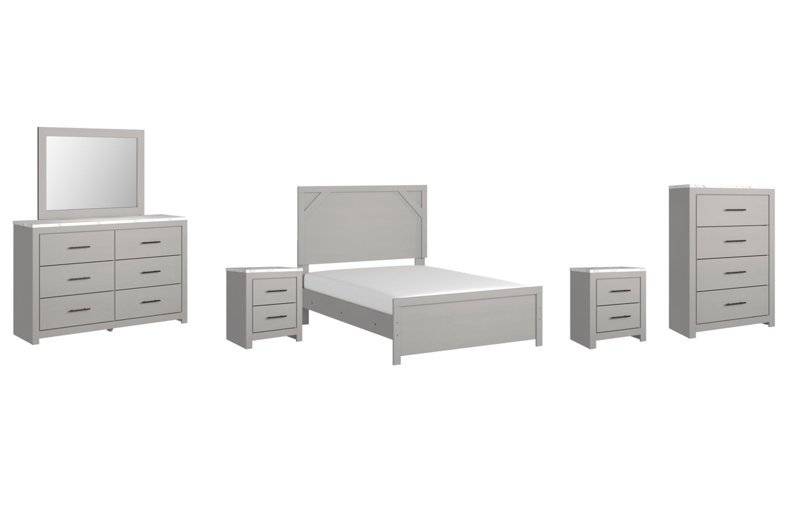 Cottonburg Grey Panel Bedroom Set