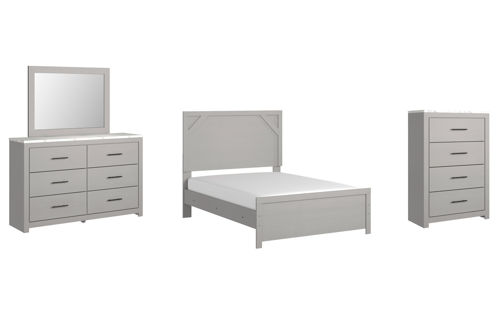 Cottonburg Grey Panel Bedroom Set