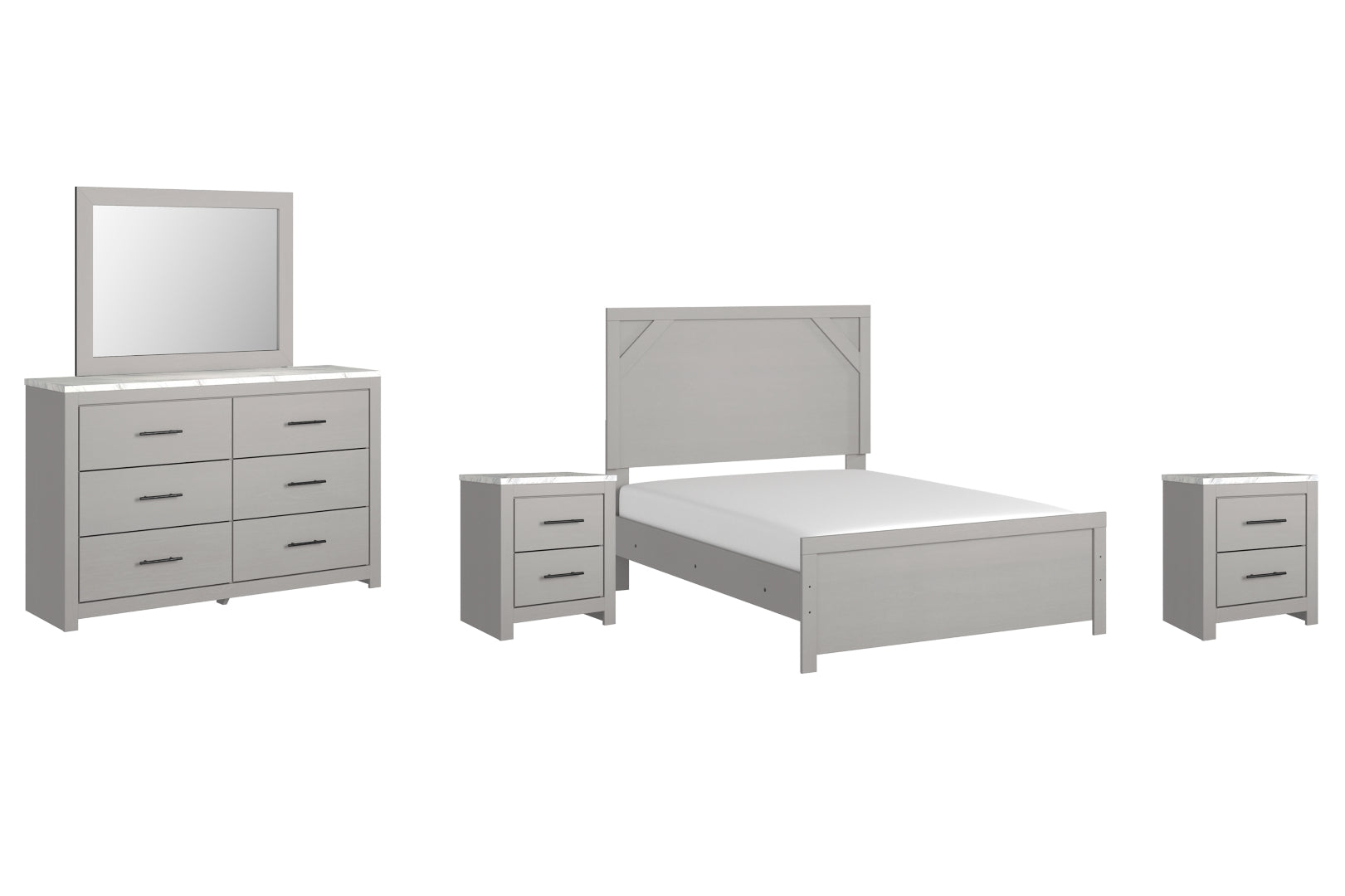 Cottonburg Grey Panel Bedroom Set