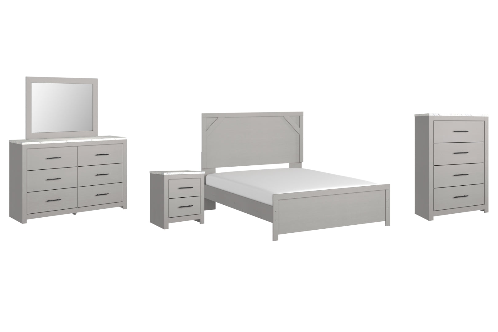 Cottonburg Grey Panel Bedroom Set