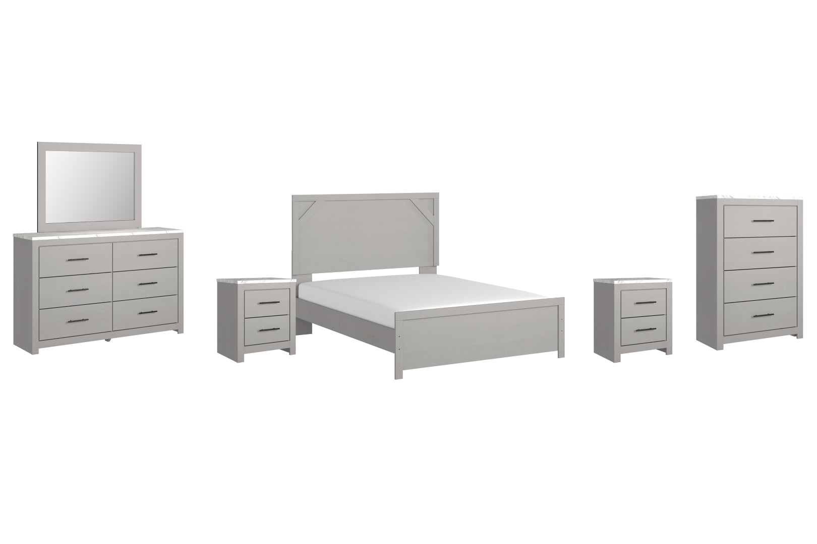Cottonburg Grey Panel Bedroom Set