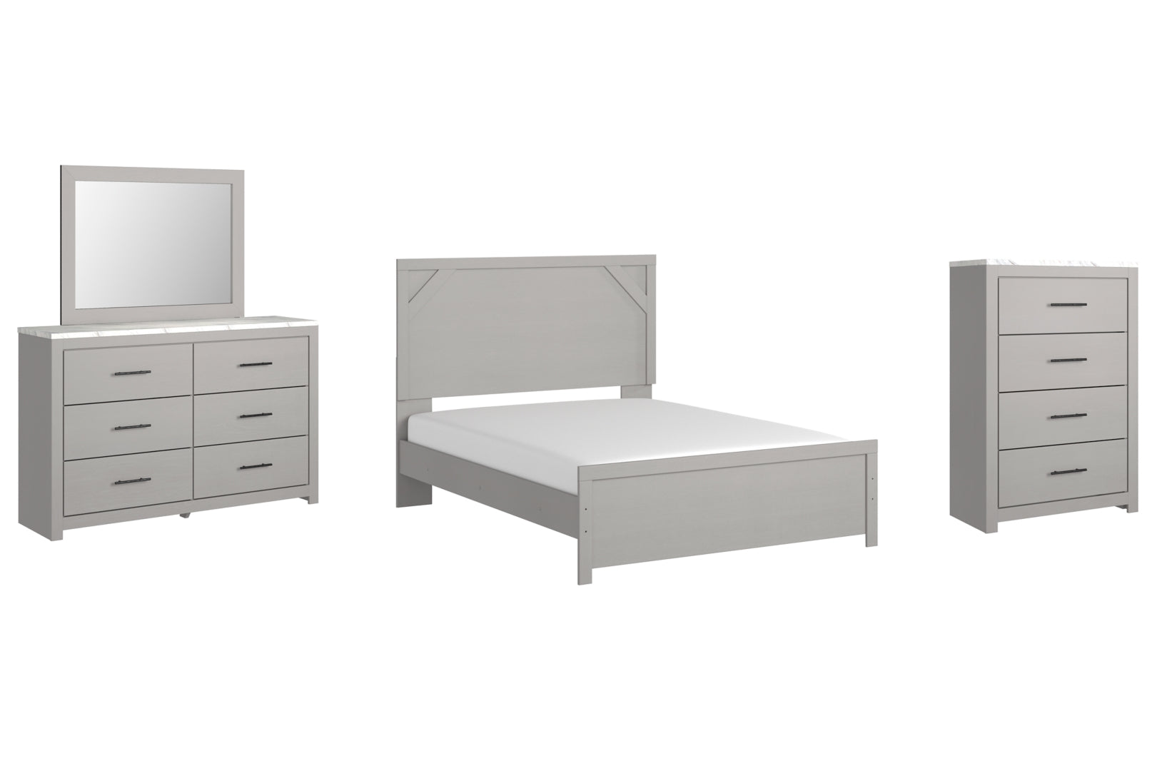 Cottonburg Grey Panel Bedroom Set