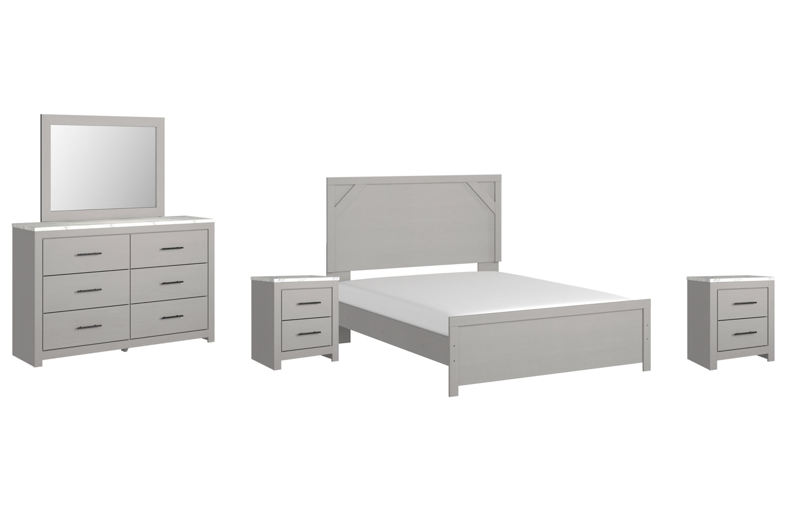 Cottonburg Grey Panel Bedroom Set