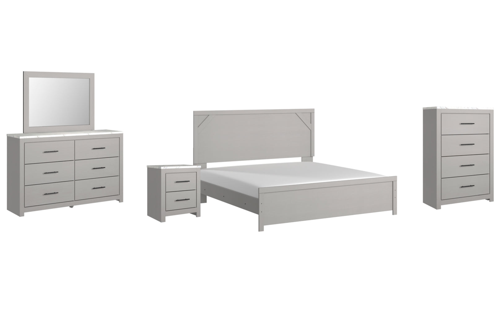 Cottonburg Grey Panel Bedroom Set