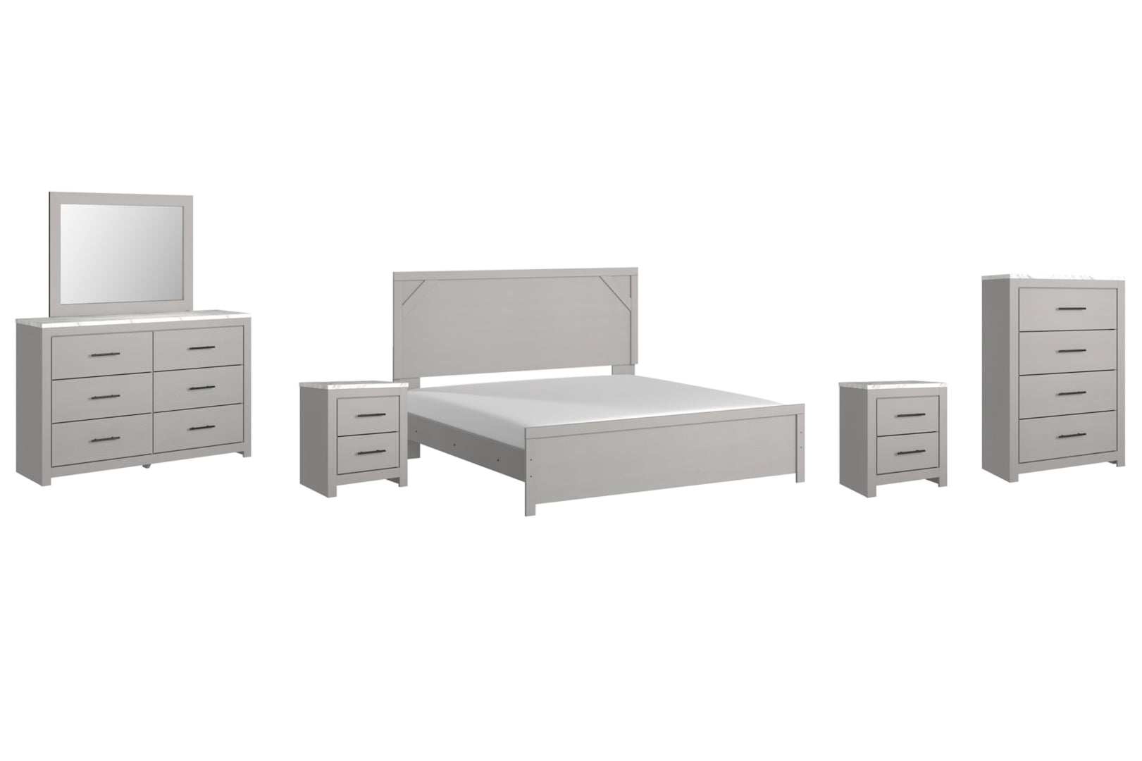 Cottonburg Grey Panel Bedroom Set