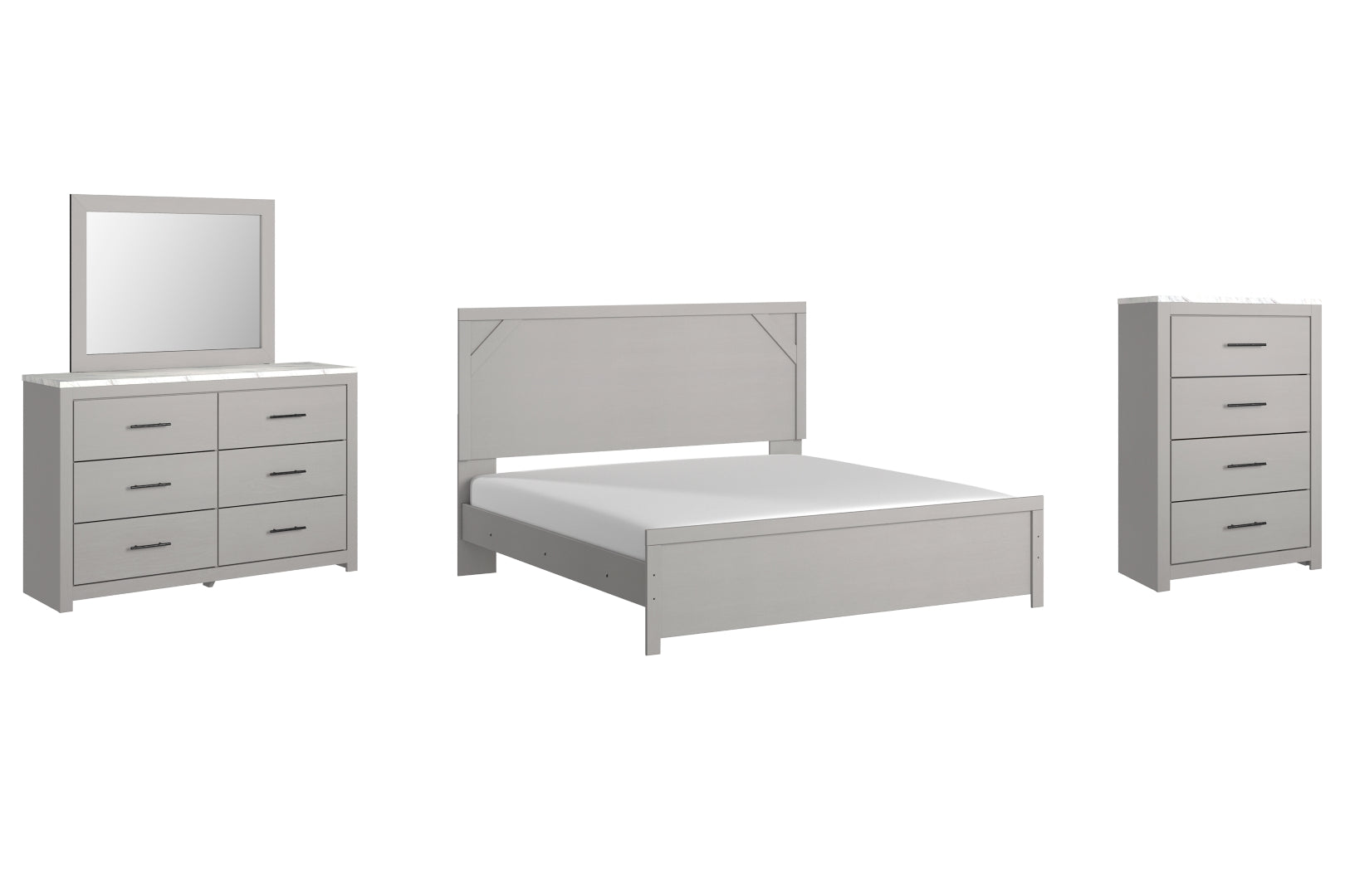 Cottonburg Grey Panel Bedroom Set