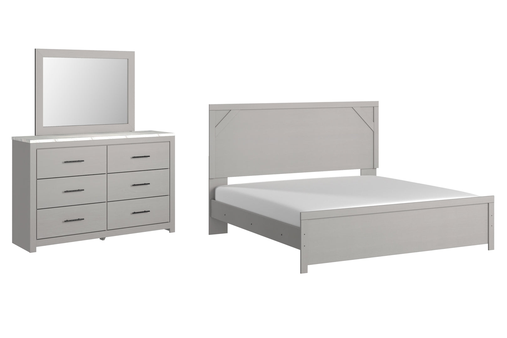 Cottonburg Grey Panel Bedroom Set