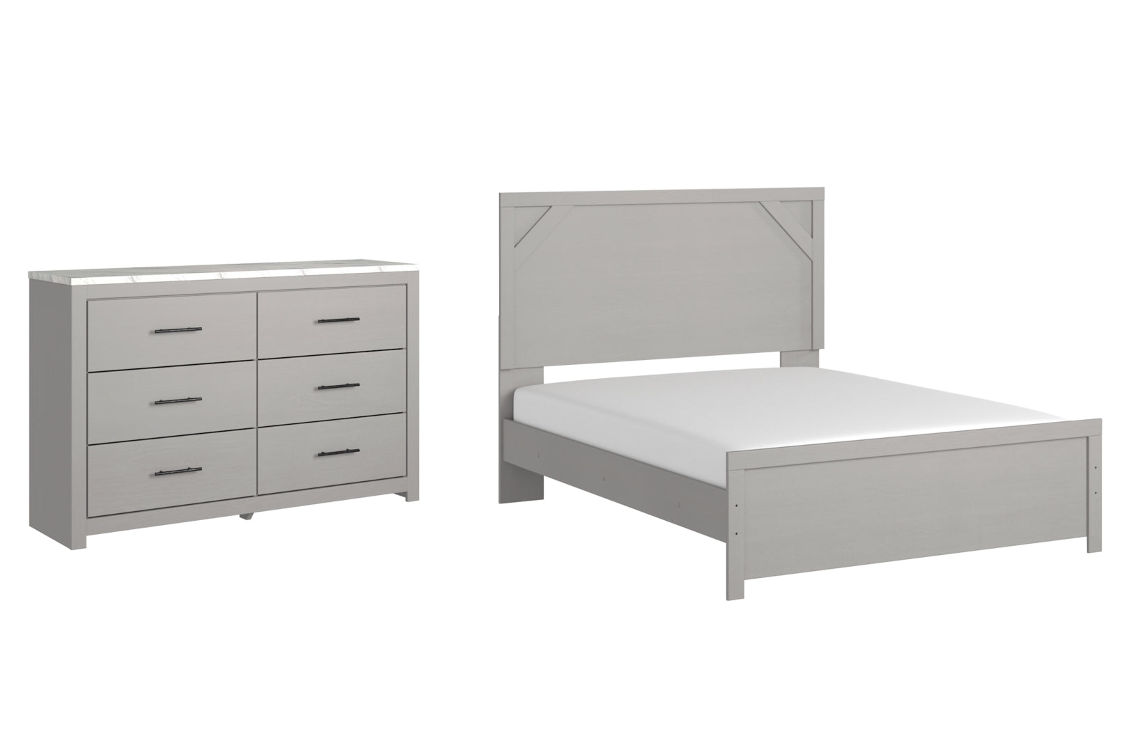 Cottonburg Grey Panel Bedroom Set