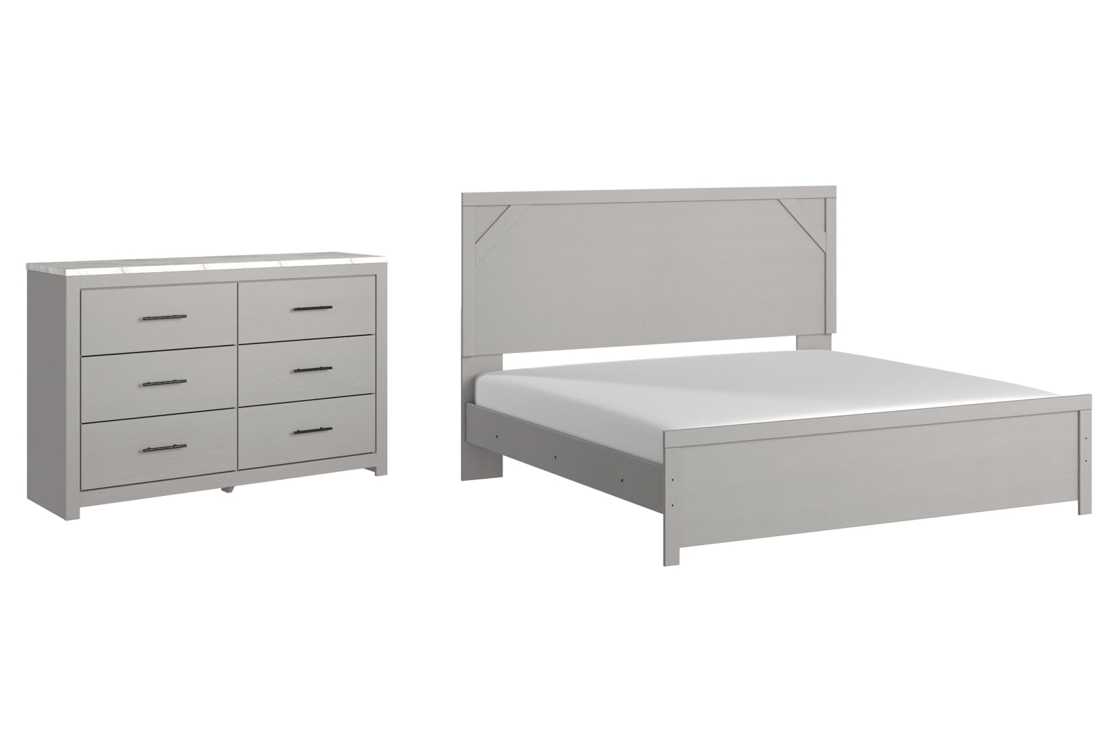 Cottonburg Grey Panel Bedroom Set