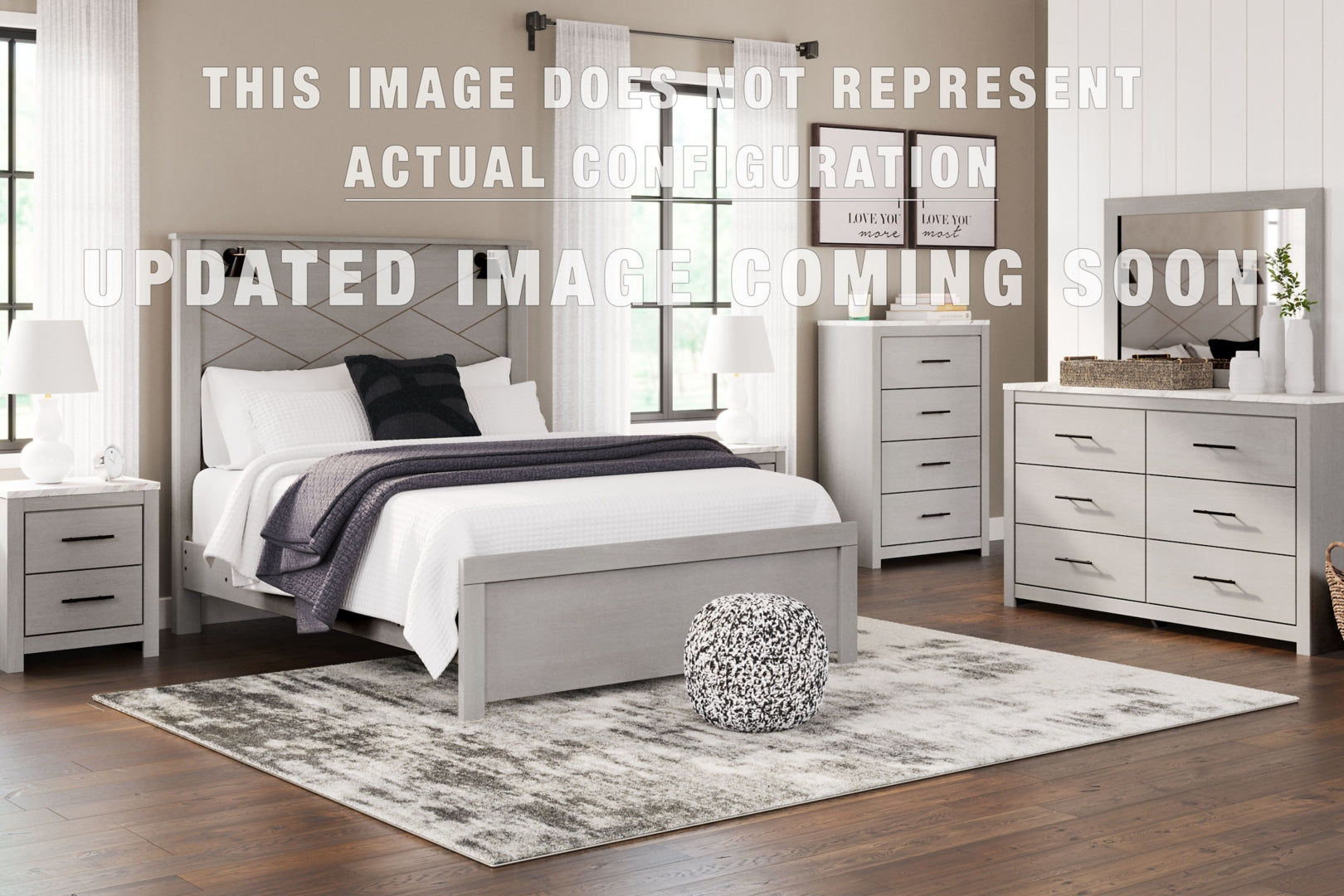 Cottonburg Grey Panel Bedroom Set