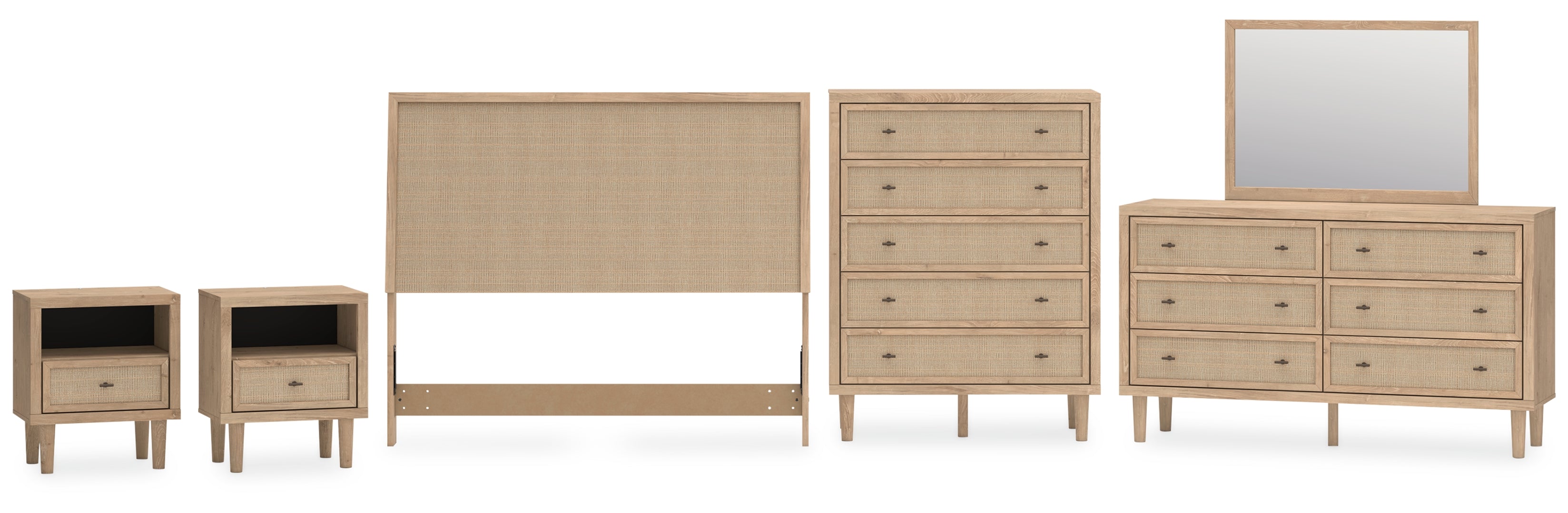 Cielden Brown Panel Bedroom Set