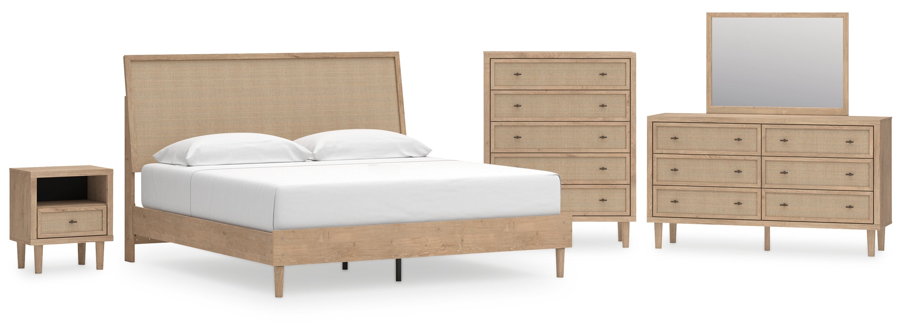 Cielden Brown Panel Bedroom Set