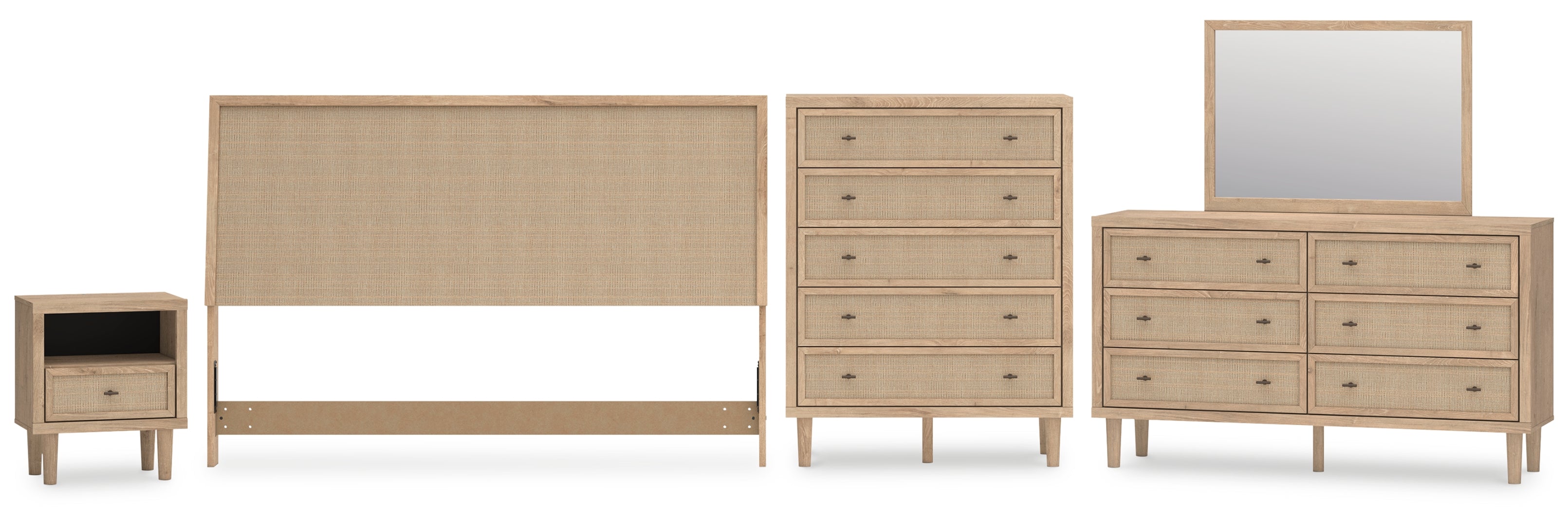 Cielden Brown Panel Bedroom Set
