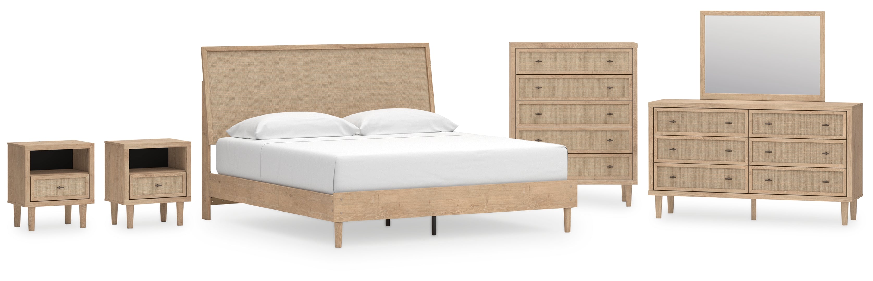 Cielden Brown Panel Bedroom Set