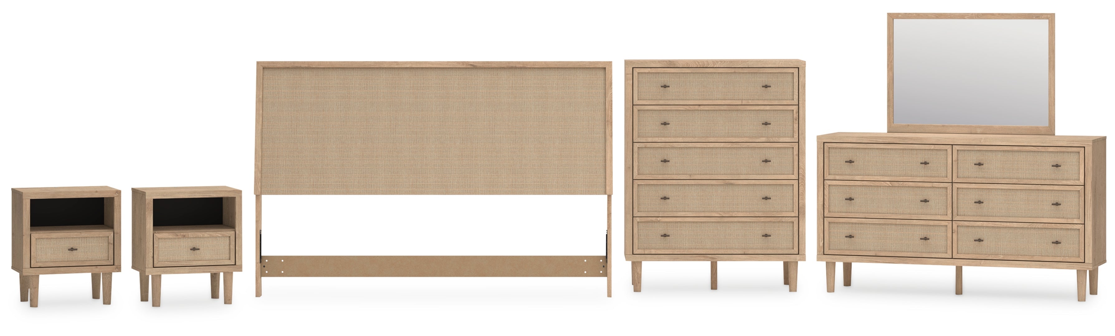 Cielden Brown Panel Bedroom Set