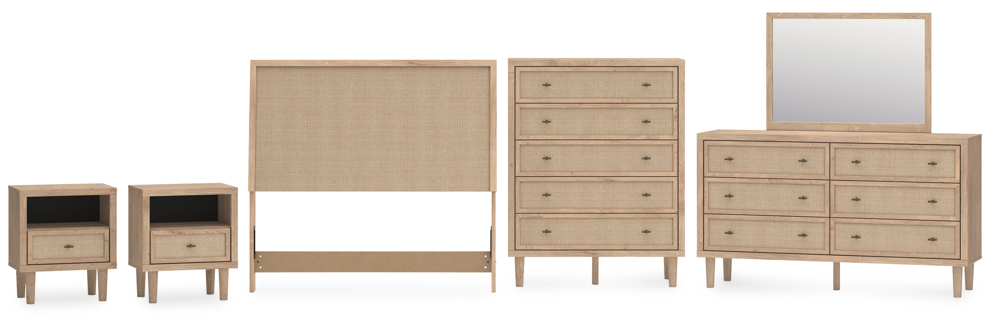 Cielden Brown Panel Bedroom Set