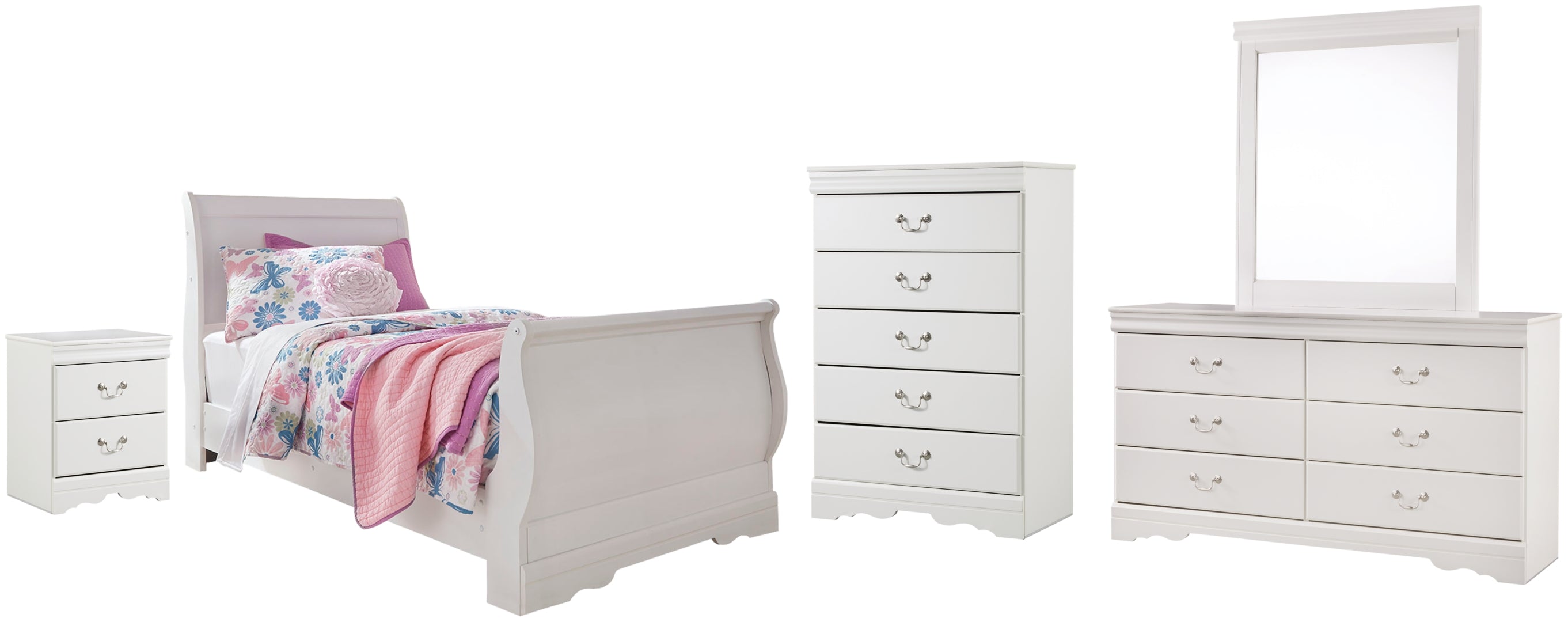 Anarasia White Bedroom Set