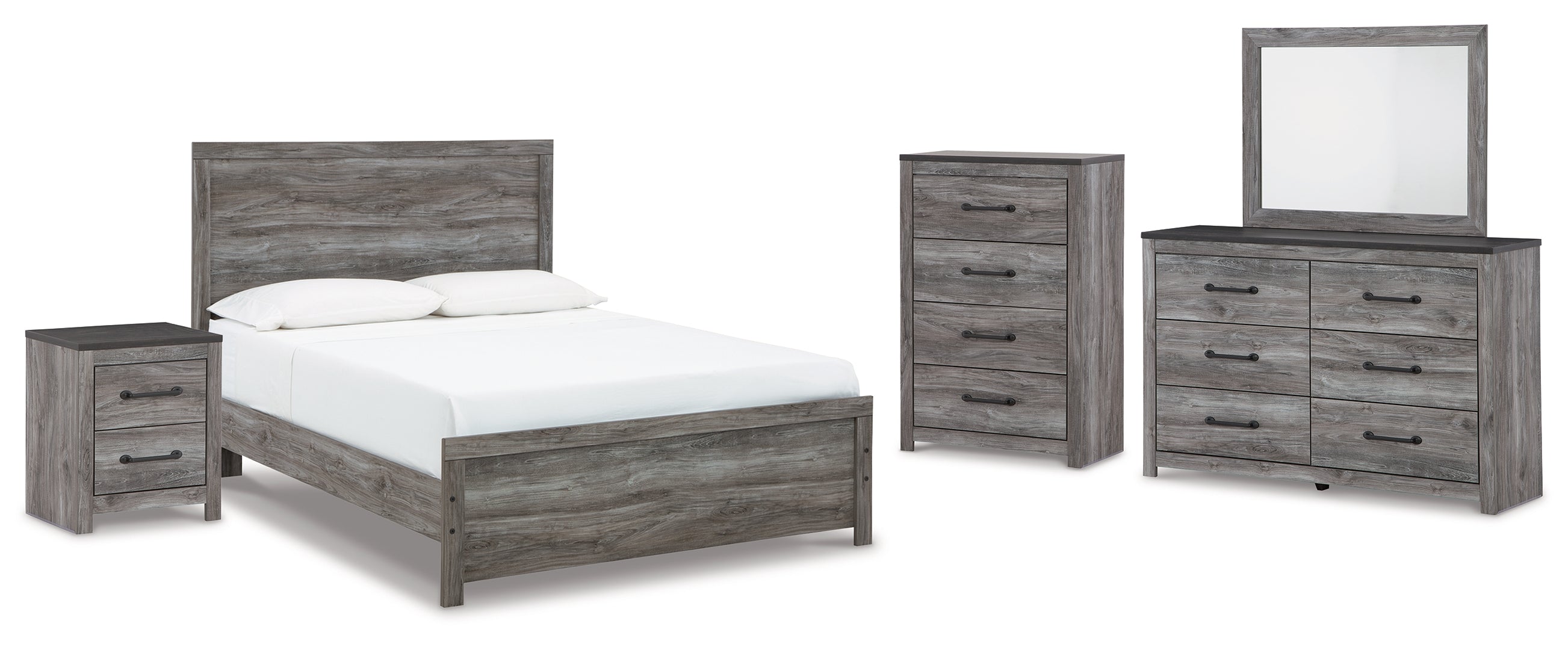 Bronyan Grey Panel Bedroom Set