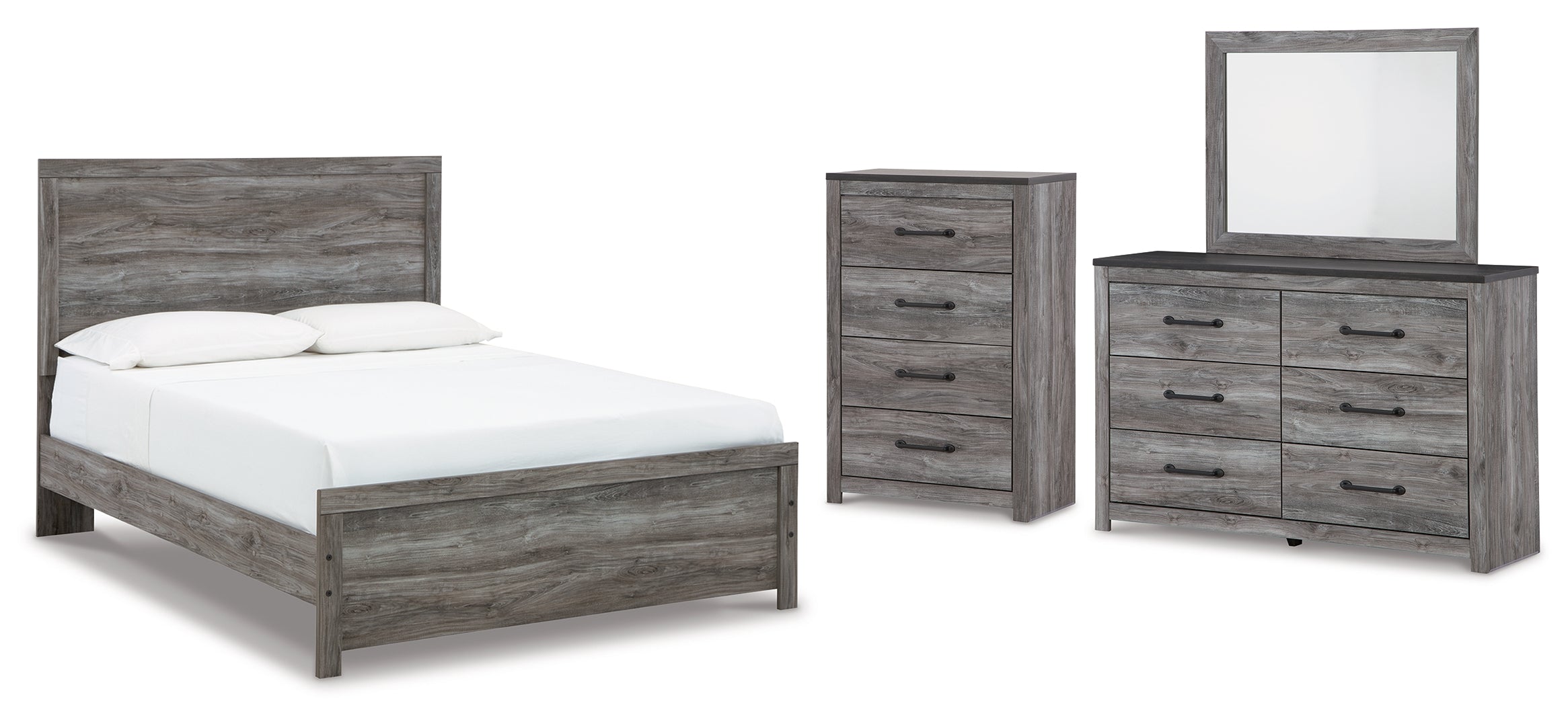 Bronyan Grey Panel Bedroom Set