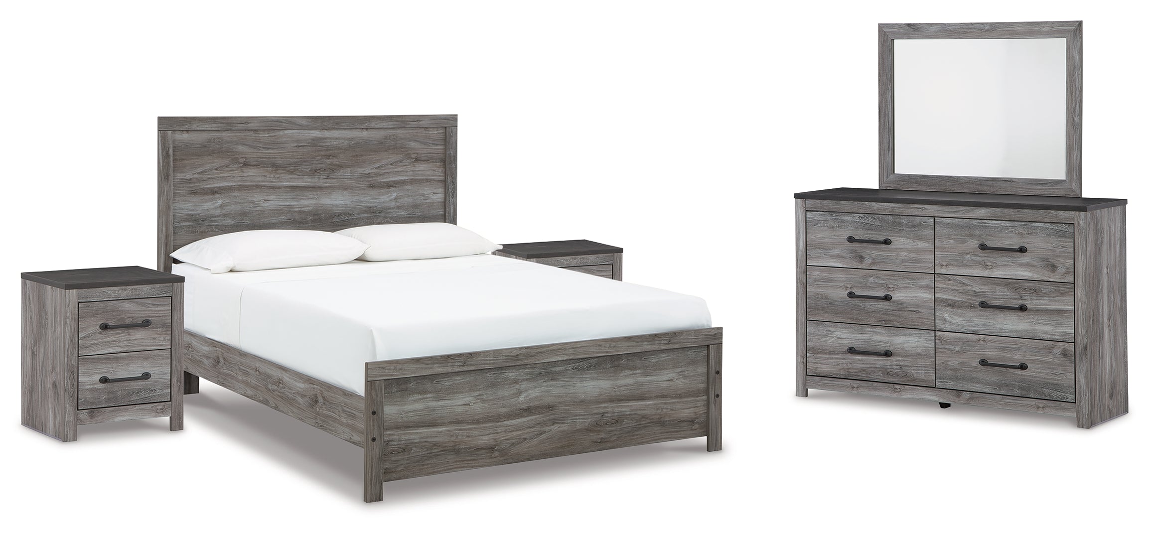 Bronyan Grey Panel Bedroom Set