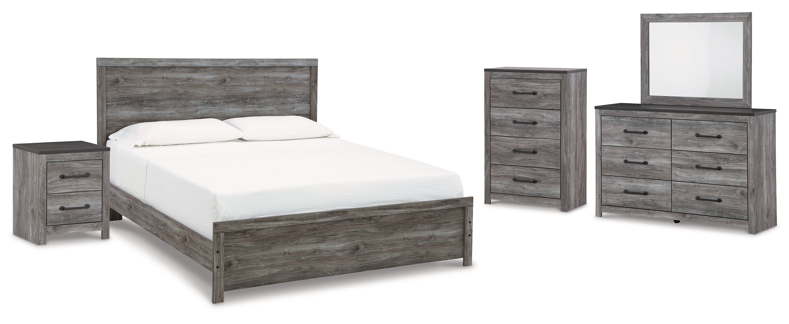 Bronyan Grey Panel Bedroom Set