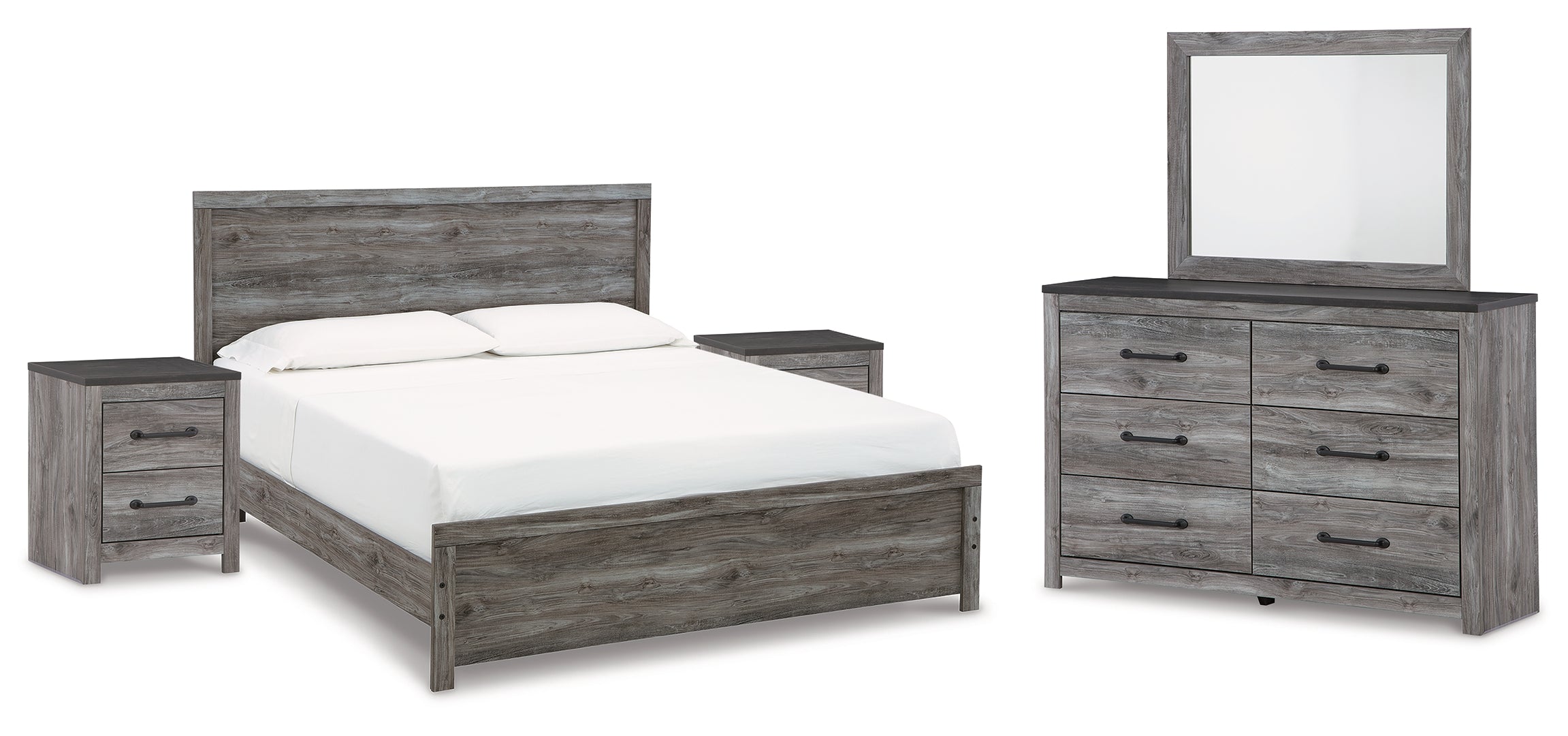 Bronyan Grey Panel Bedroom Set