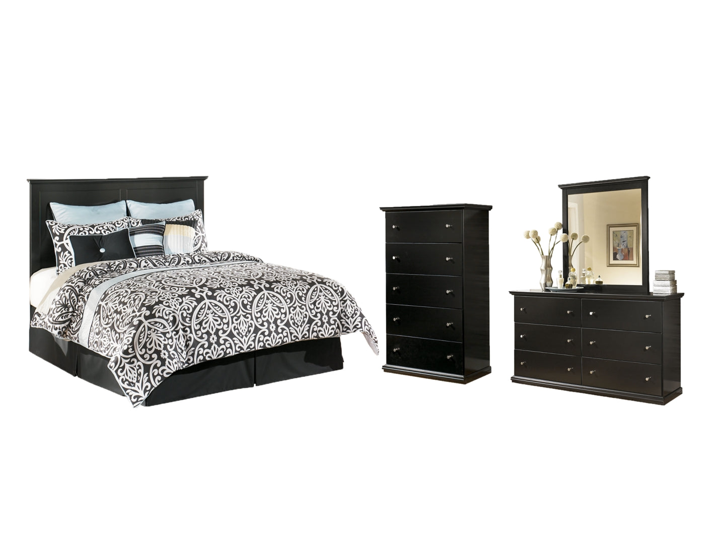 White Bostwick Shoals Panel Bedroom Set