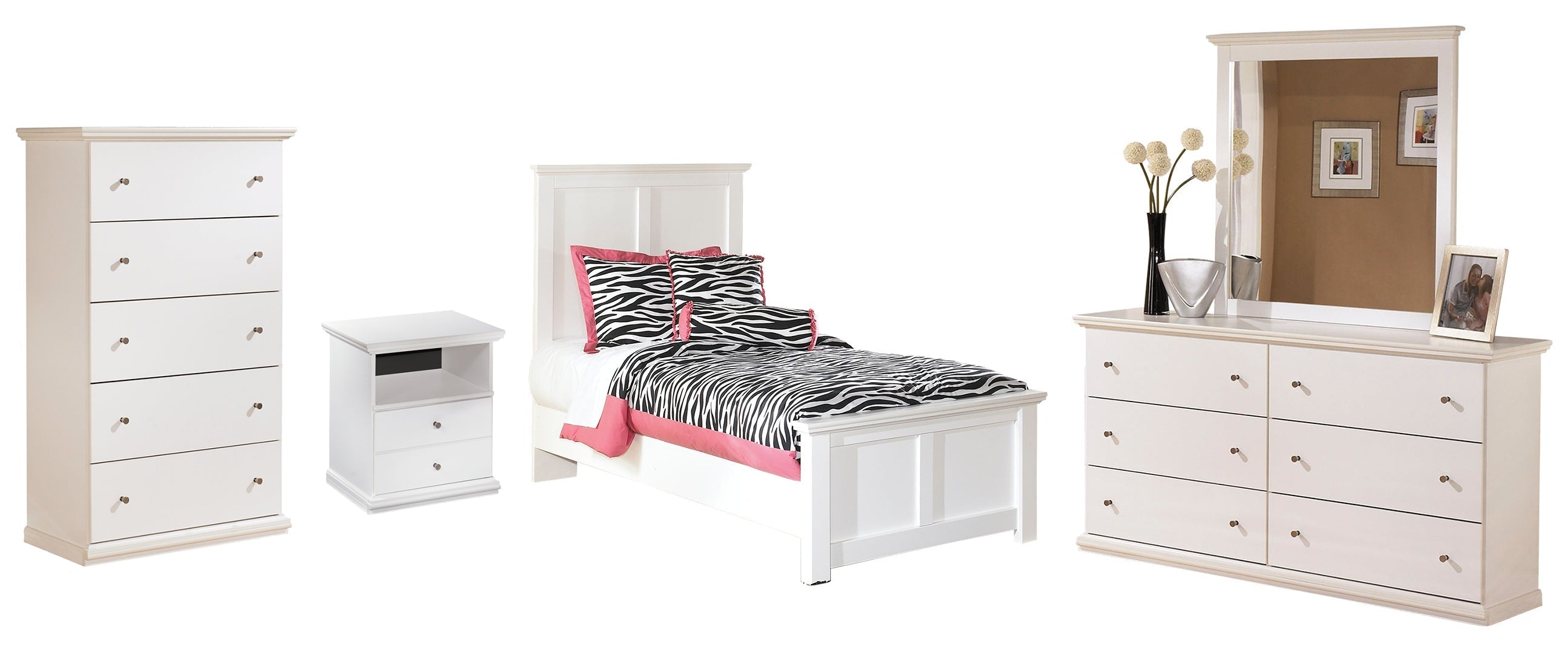 White Bostwick Shoals Panel Bedroom Set