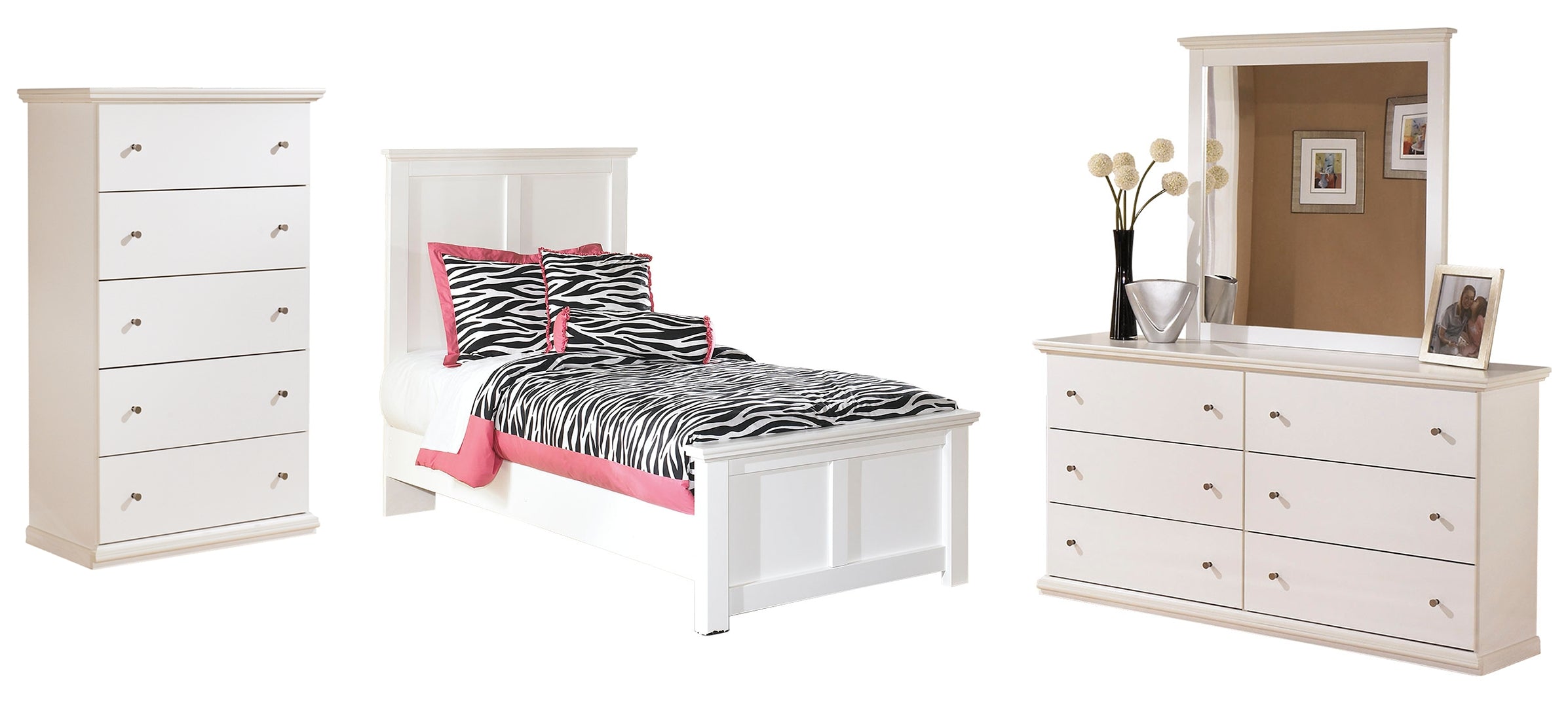White Bostwick Shoals Panel Bedroom Set
