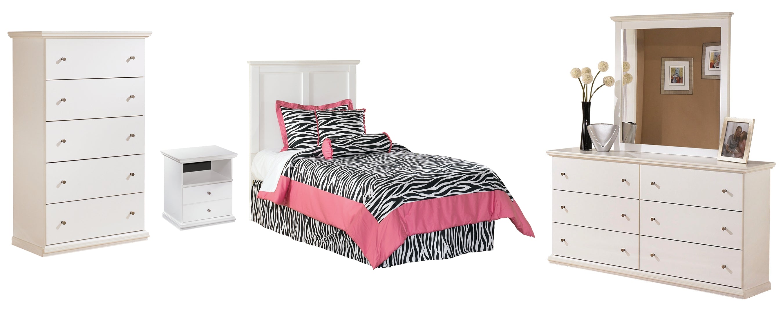 White Bostwick Shoals Panel Bedroom Set