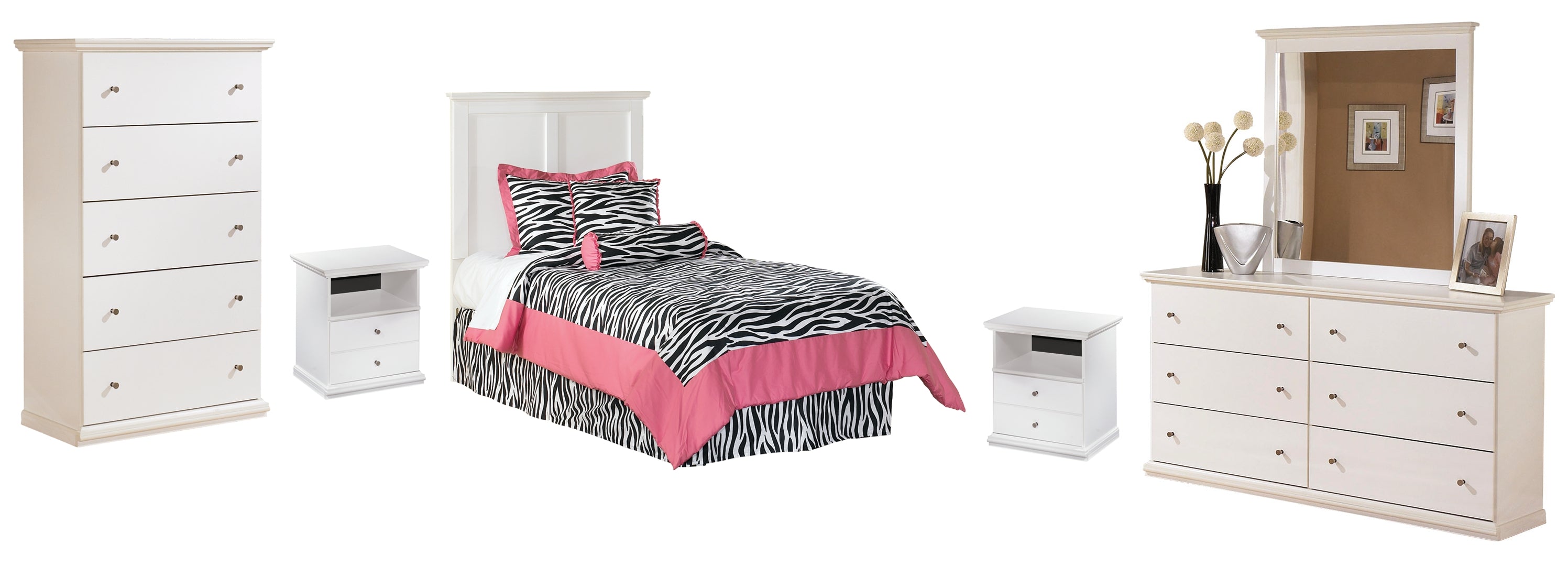 White Bostwick Shoals Panel Bedroom Set