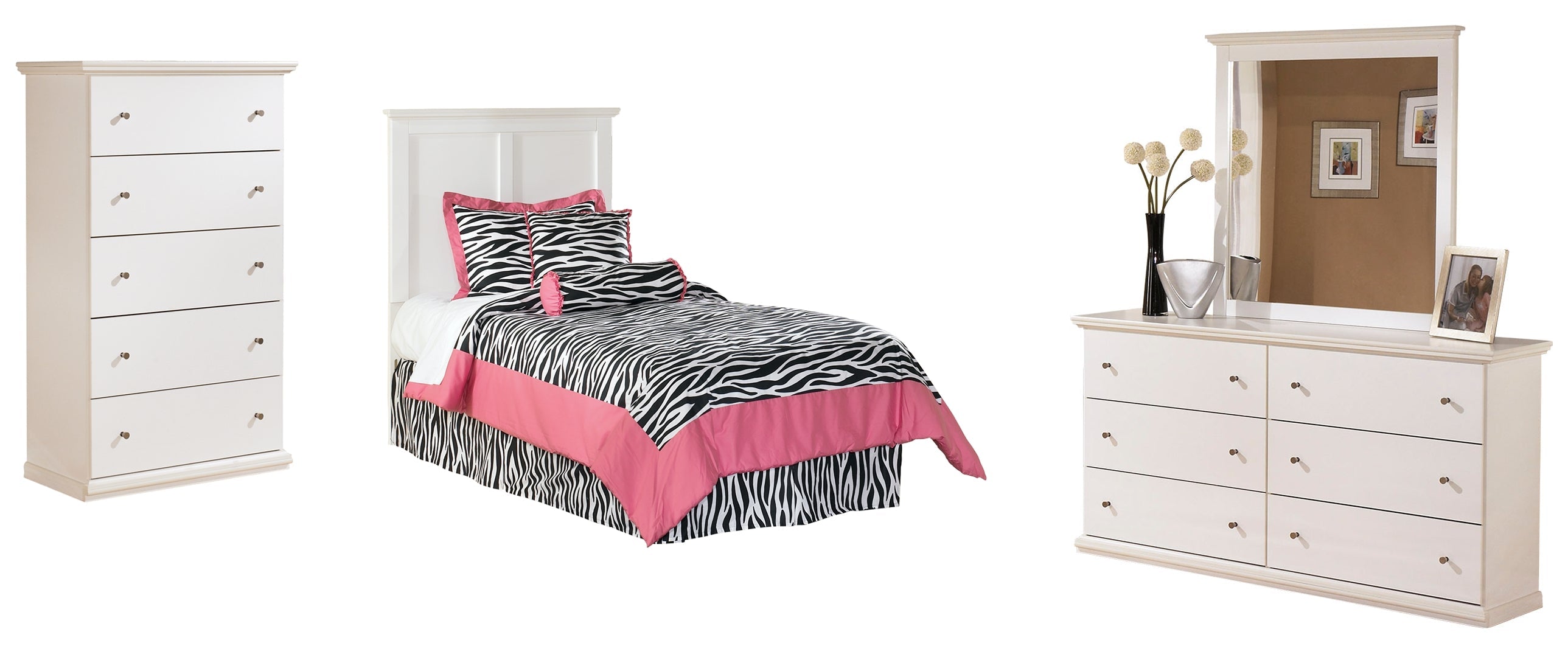 White Bostwick Shoals Panel Bedroom Set