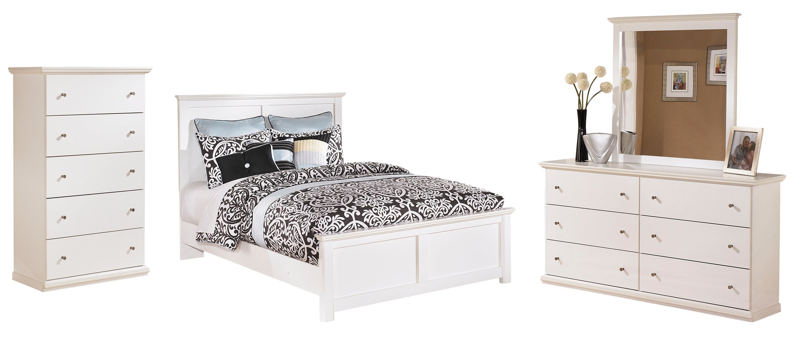 White Bostwick Shoals Panel Bedroom Set
