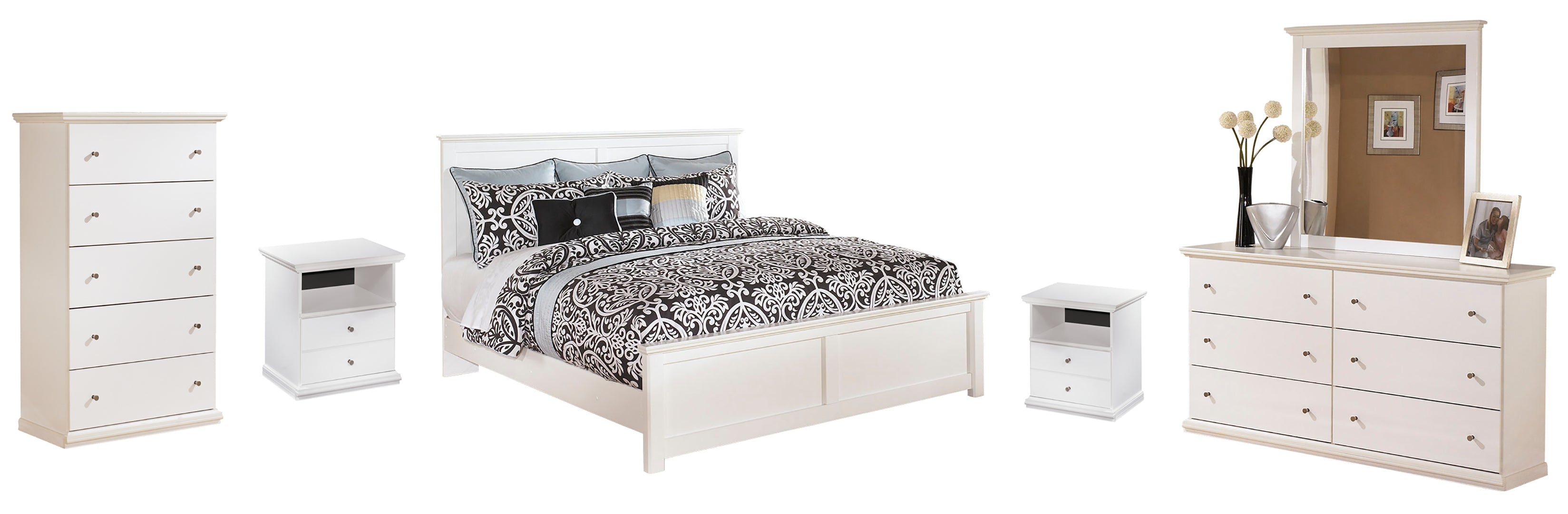 White Bostwick Shoals Panel Bedroom Set