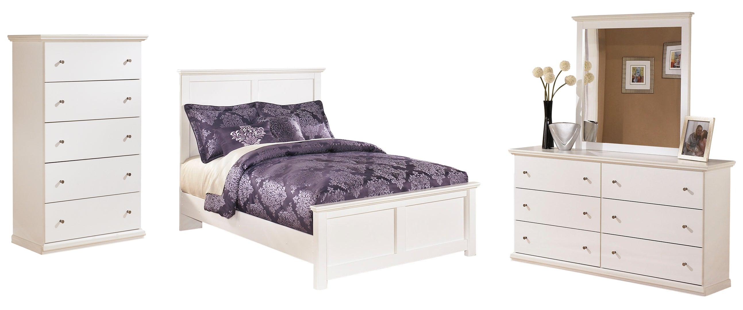 White Bostwick Shoals Panel Bedroom Set