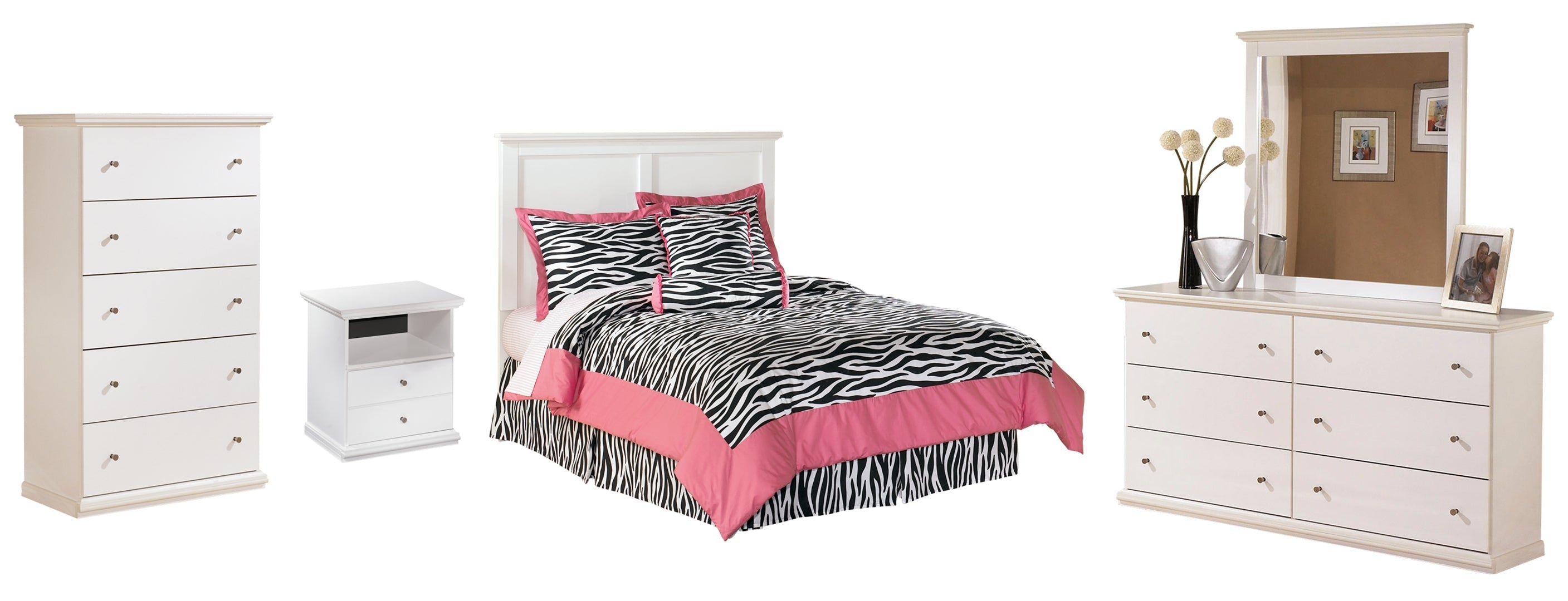 White Bostwick Shoals Panel Bedroom Set