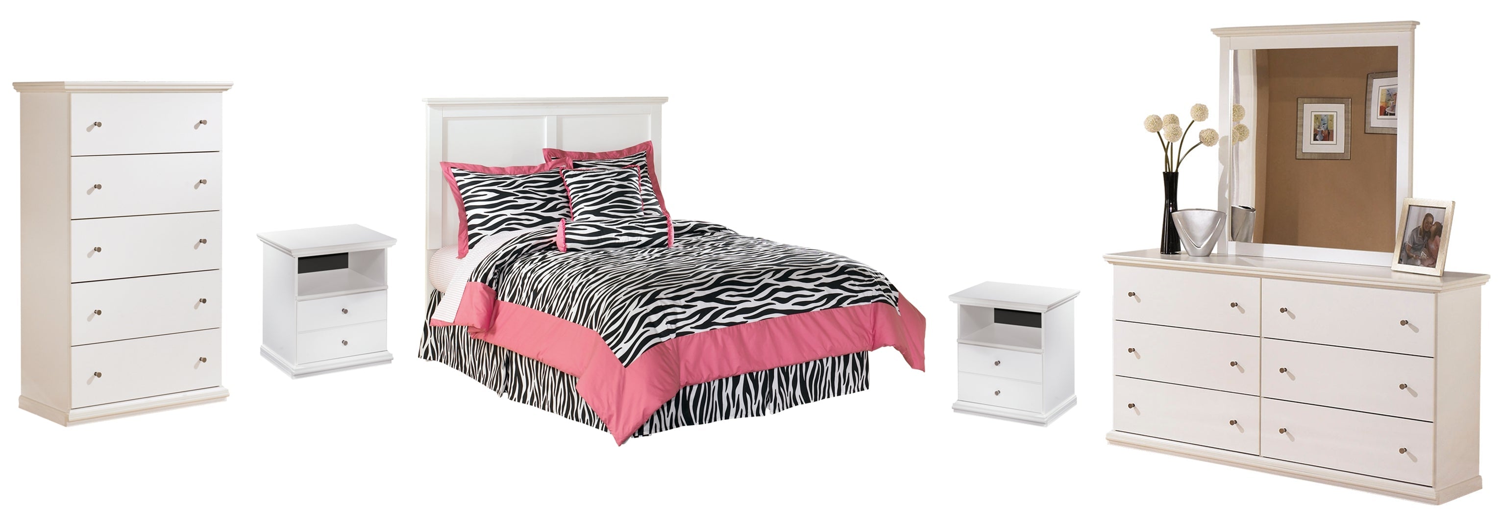 White Bostwick Shoals Panel Bedroom Set