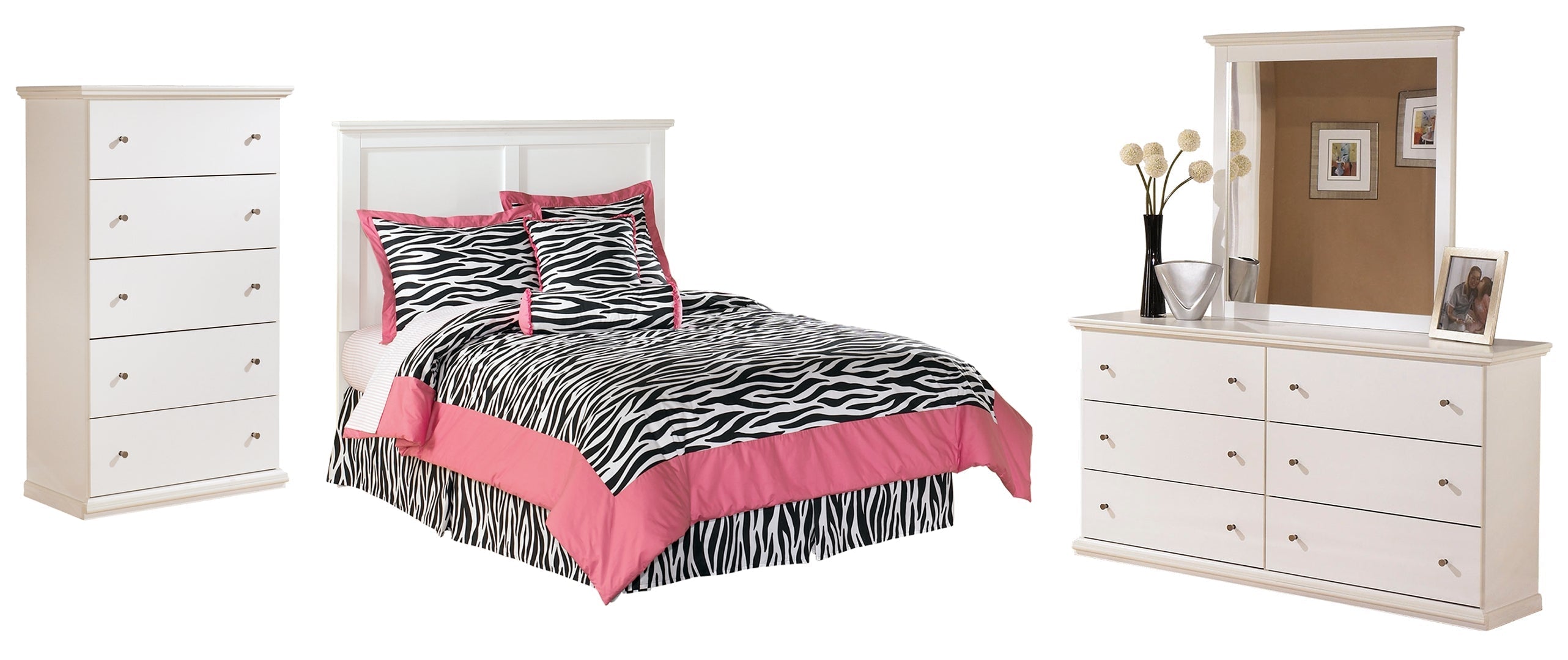 White Bostwick Shoals Panel Bedroom Set