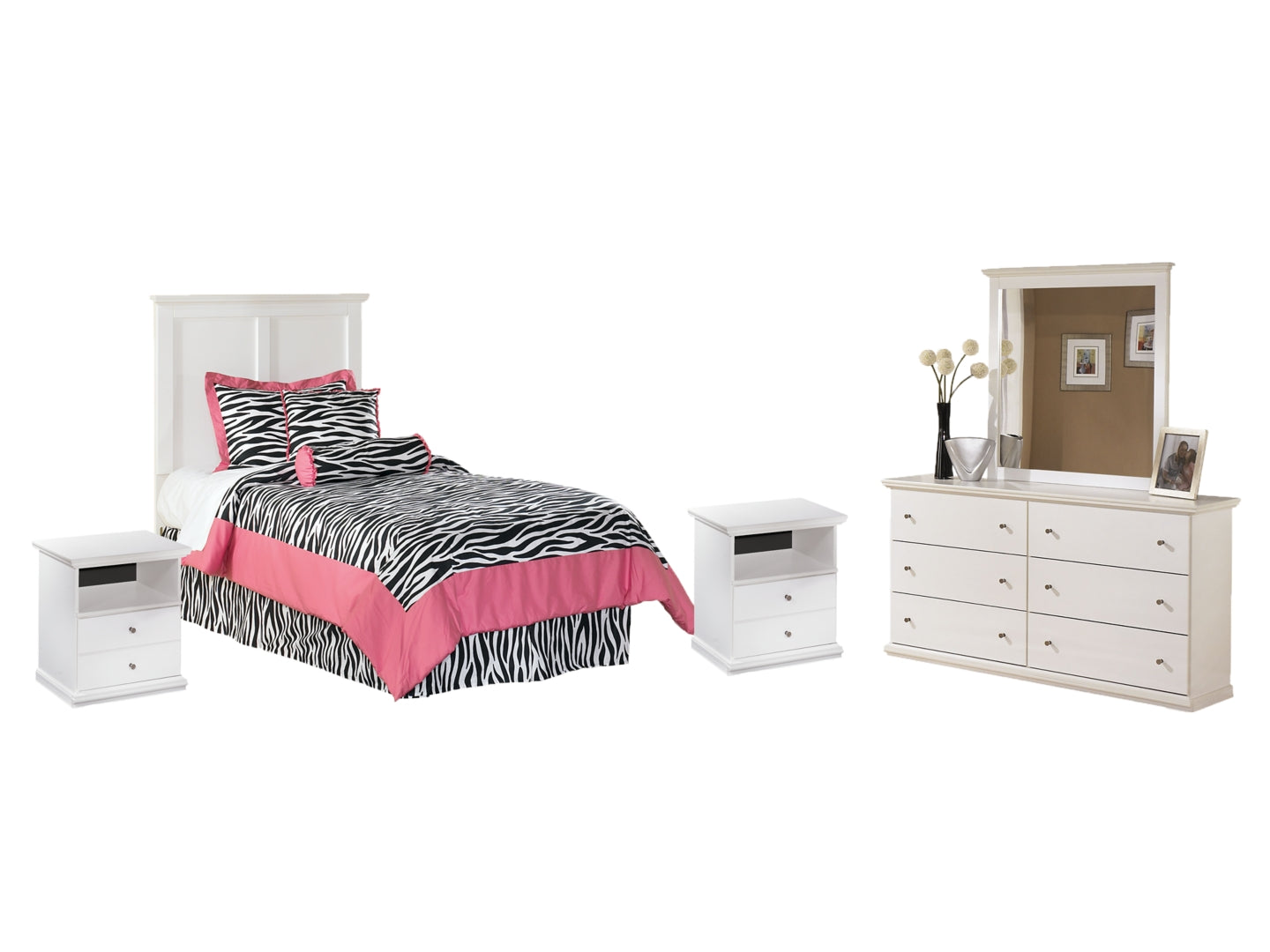 White Bostwick Shoals Panel Bedroom Set