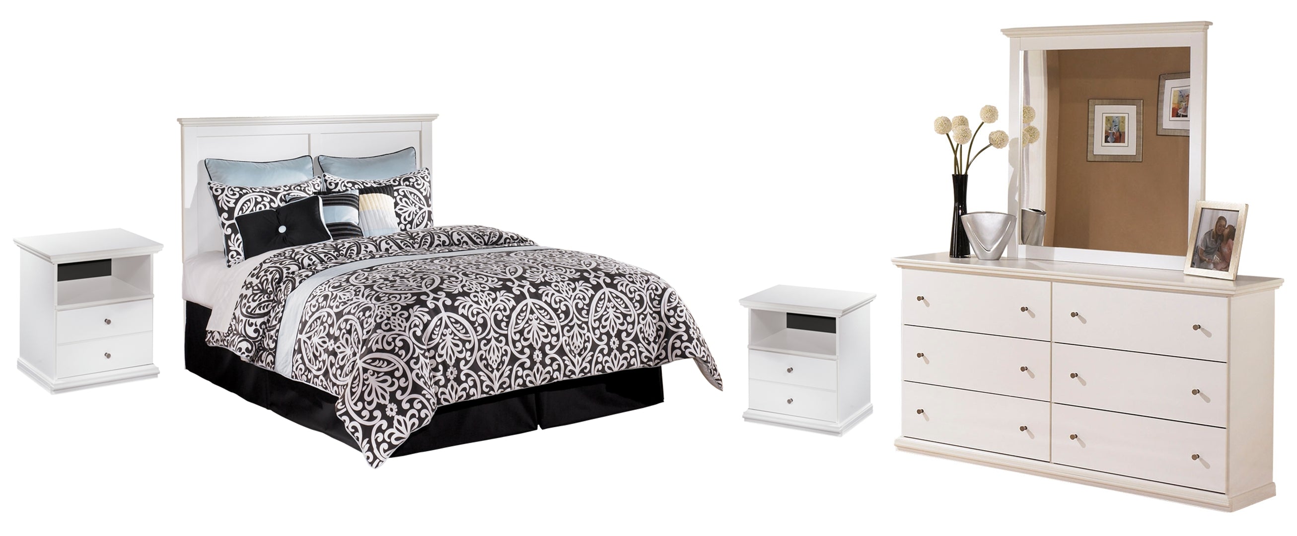 White Bostwick Shoals Panel Bedroom Set
