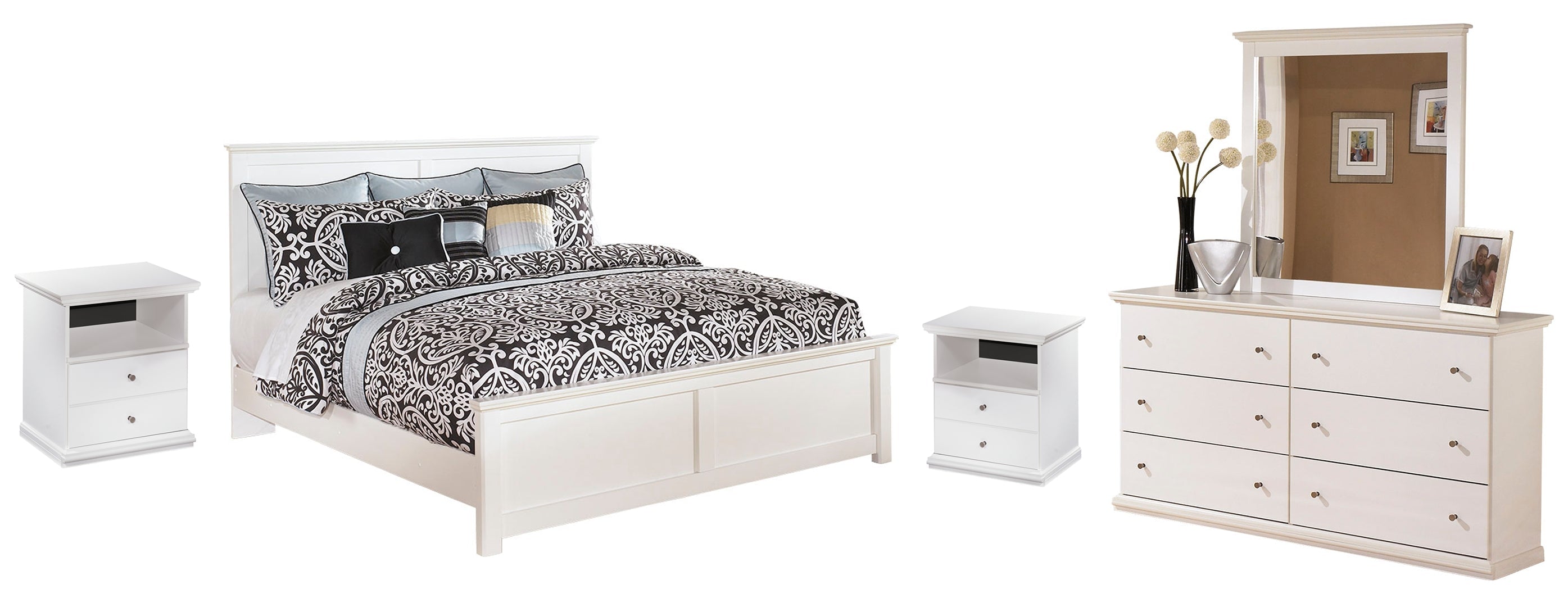 White Bostwick Shoals Panel Bedroom Set