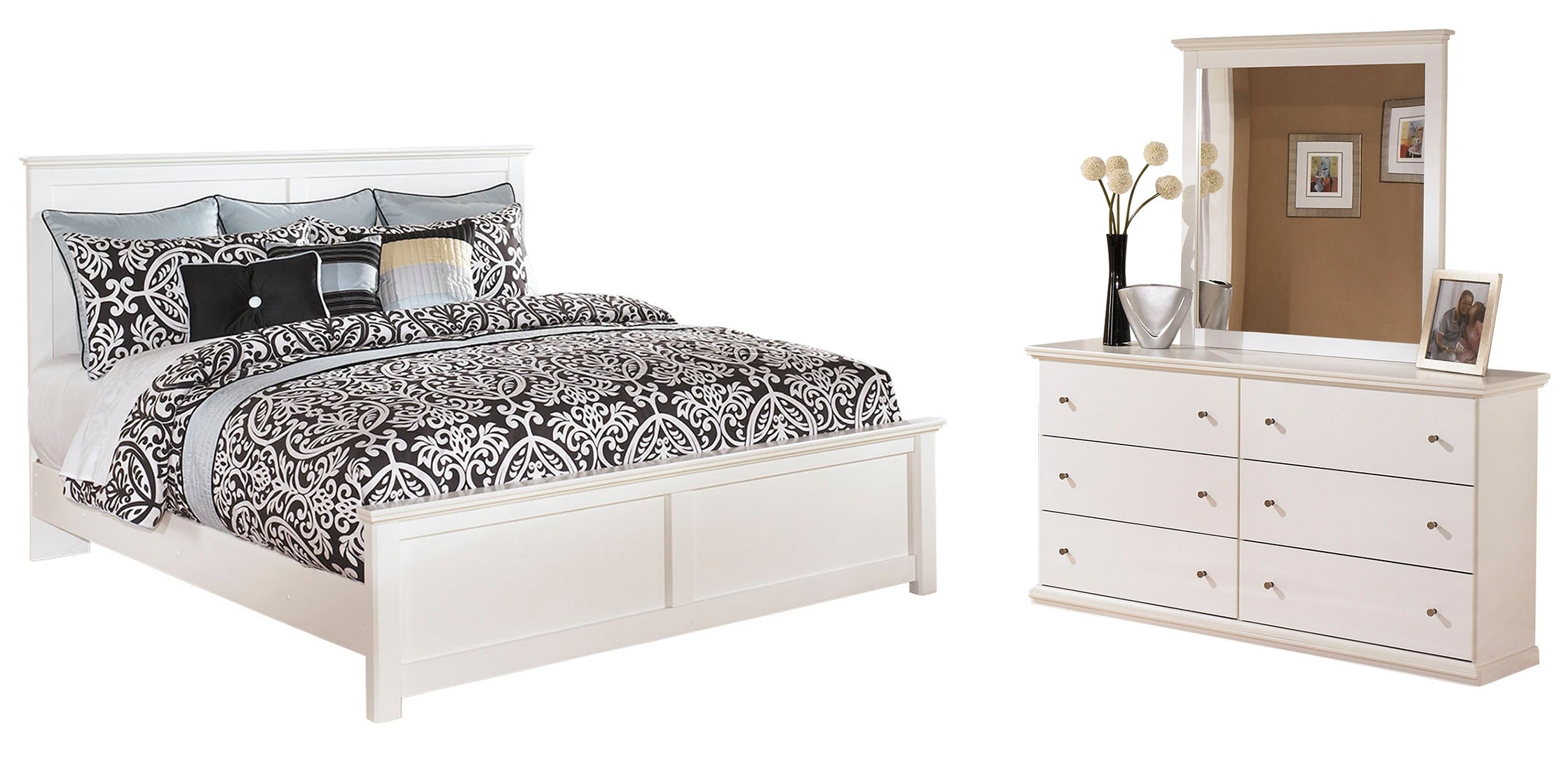 White Bostwick Shoals Panel Bedroom Set